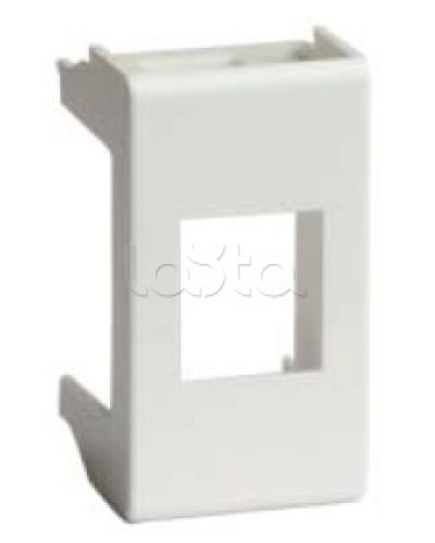 Адаптер для информационных разъемов SIEMON, белый, 1мод. DKC 76608B в Архангельске Аксессуары для стоек и шкафов Pintop.ru