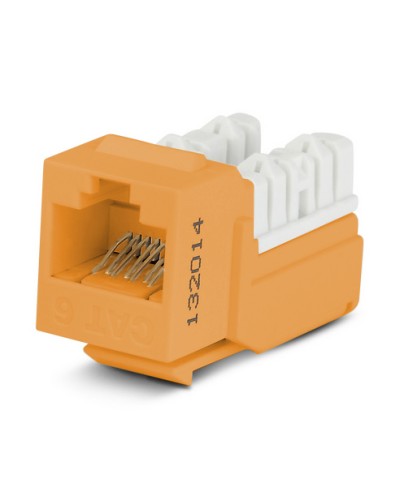 Вставка Hyperline (KJNE-8P8C-C6-90-OR) в Архангельске Коннекторы Pintop.ru