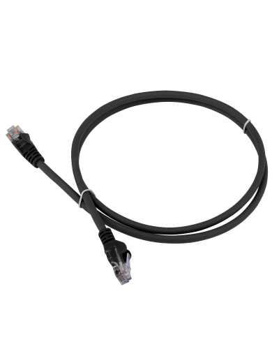Патч-корд LANMASTER LSZH UTP кат.5e, 0.3 м, черный LANMASTER LAN-PC45/U5E-0.3-BK в Архангельске Патчкорды (медные) Pintop.ru