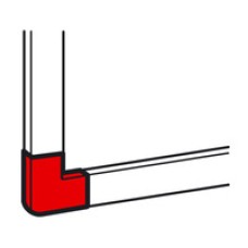 Угол плоский для кабель-канала METRA 20x12 Legrand (638123)