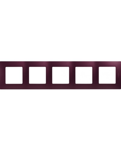 Рамка 5 постов Etika сливовый Legrand 672565 в Архангельске Аксессуары для кабель-канала Pintop.ru