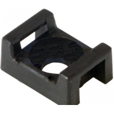 Площадка для крепления стяжки 22.2х16 мм ЧЕРНАЯ 100 шт (10шт/уп) REXANT 07-2103